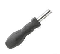 Confezione da 2 cacciaviti esagonali da 6,35 mm per punte con gambo da 6,35 mm, utensili manuali per riparazioni domestiche, con impugnatura in plastica e anima in acciaio, argento nero