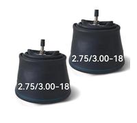 Confezione da 2 camere d'aria 2.75/3.00-18, camera d'aria in gomma con stelo valvola dritto TR4, compatibile con 80/90-18, 80/100-18, 90/90-18