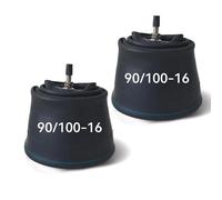 Confezione da 2 camere d'aria for moto 90/100-16, adatte a 80/100-16, 80/90-16, 90/90-16, camera d'aria for moto da cross con valvola TR4 dritta, for uso fuoristrada e pit bike