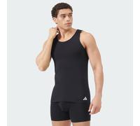 adidas Herren Unterwäsche Tank Top (2pk) -Active Flex Cotton Canottiera, Black_4am018, M Uomo