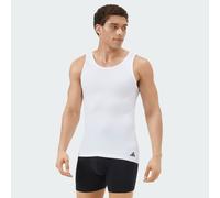 adidas Herren Unterwäsche Tank Top (2pk) -Active Flex Cotton Canottiera, White_4am018, S Uomo