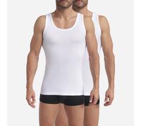 Confezione da 2 canottiere ECODIM COTTON Bianco M Tinta unita