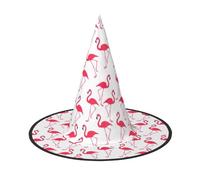 Confezione da 2 cappelli da strega morbidi cappelli da strega rosa con fenicottero per carnevale, feste in maschera, tappi salvaspazio