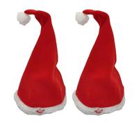 Confezione da 2 cappelli di Babbo Natale che ballano musicali, alimentati a batteria, oscillanti automatici, per feste di Natale, per riunioni di famiglia, canto, ballare, Babbo Natale