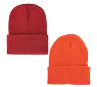 Confezione da 2 Cappelli Lavorati A Maglia Semplici, Cappelli Berretto da Esterno, Cappelli Pullover retrò, Unisex, Cappelli Invernali Caldi, Cappelli Semplici alla Moda