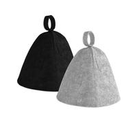 Confezione da 2 Cappelli Sauna Set Felted Lana Cappelli Comodi Da Indossare Unisex Accessori Sauna Adatto Per Uomini E Donne Presenti