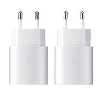 Confezione da 2 caricabatterie USB C da 25 W per Samsung Galaxy A55-15-23 A05s-04s S24-21 Ultra FE Z Fold/Flip