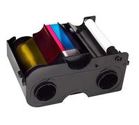 Confezione da 2 cartucce a nastro Fargo YMCKO con rullo di pulizia