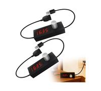 Confezione da 2 Cavi con Presa Timer USB 5V 2A: Cavo Interruttore Timer Conto Alla Rovescia USB, Funzione di Spegnimento Automatico e Regolabile 24