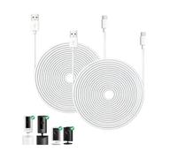 Confezione da 2 cavi di alimentazione da USB-A a USB-C da 4 m compatibili con Ring Indoor Cam Plus (2K) e Pan-Tilt Indoor Cam - Cavo di prolunga di alimentazione continua extra lungo, accessori per