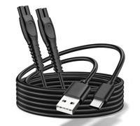Confezione da 2 cavi di ricarica da 5 V per Philips Norelco One Blade 360, modelli più recenti QP2724, QP2834, QP1924, QP4631, QP6542, QP4530, MG7910, MG5910, MG9510, MG9525, X3001 S3001 341 X; 3052
