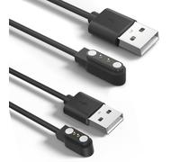 Confezione da 2 cavi di ricarica magnetici per smart watch Reflex Active, Ticwatch GTX, AGPTEK LW11, Yamaha SW022, Dafit, Nerunsa, Radley, cavo USB portatile (USB 60 cm)