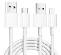 Confezione da 2 cavi di ricarica USB C da 1,8 m, 3,1 A, cavo di ricarica rapida intrecciato da USB A a USB C per iPhone 16 15 Pro, Samsung Galaxy S25 S24 Ultra, Pixel 9, iPad Air, Switch, Steam ecc.