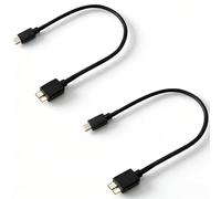Confezione da 2 cavi di trasferimento dati da USB tipo C a USB 3.0 Micro-B SuperSpeed Sync, compatibili con disco rigido esterno WD Seagate Toshiba, SSD, Lenovo, Dell, laptop, Mac, MacBook, iPad Pro,