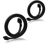 Confezione da 2 cavi PCIe per alimentatore EVGA, da 8 pin maschio a 8 pin (6+2), adattatore di alimentazione PCI-Express intrecciato da 63 cm (25 pollici)