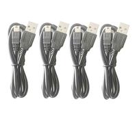 Confezione da 2 cavi USB 2.0 A a Mini-B a 5 pin USB per sincronizzazione dati e ricarica, compatibile con calcolatrici grafiche Texas Instruments TI-84 Plus CE, C Silver Edition, TI 89 Titanium, TI