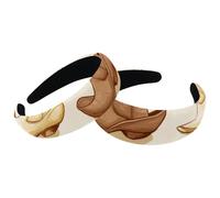 Confezione da 2 cerchietti imbottiti, a forma di stivali da cowboy, senza cuciture, alla moda, spessi e larghi, cerchietti per capelli per donne e ragazze, cerchietti per capelli in velluto, accessori