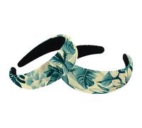 Confezione da 2 cerchietti larghi in poliestere per donne, Freedom Beach tropicali, cerchietti per capelli alla moda, antiscivolo, per ragazze e donne, accessori per capelli