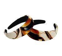 Confezione da 2 cerchietti larghi per capelli da donna, cerchietti larghi per capelli, stile vintage, con ape, imbottiti, in velluto, per ragazze