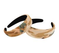 Confezione da 2 cerchietti larghi per capelli da donna, stile western, cowboy, montagna, vintage, spessi, in velluto, imbottiti, per ragazze