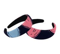 Confezione da 2 cerchietti larghi per capelli, fasce spesse imbottite da donna, con cuori e cuori, fasce elastiche per capelli, fasce per capelli larghe