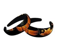 Confezione da 2 cerchietti per capelli da donna, cappello da strega di Halloween, 458, antiscivolo, per trucco e doccia