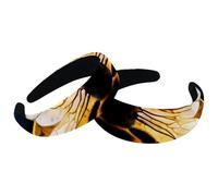 Confezione da 2 cerchietti per capelli in velluto con ape, spessi e imbottiti, larghi per donne e ragazze, fasce per capelli antiscivolo