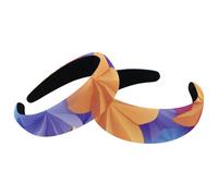 Confezione da 2 cerchietti per capelli per donne e ragazze, motivo floreale senza cuciture, antiscivolo, per il trucco, per la doccia