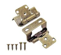 Confezione da 2 cerniere di chiusura in acciaio anticato da 1/2 pollici, design a mezza pelle, portatili, per porte di mobili da cucina, porte e cerniere