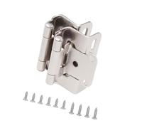 Confezione da 2 cerniere di chiusura in acciaio anticato da 1/2 pollici, design a mezza pelle, portatili, per porte di mobili da cucina, porte e cerniere