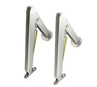 Confezione da 2 Cerniere di Supporto per Coperchio, Resistenti, 80N/100N/150N/200N, con Molla a Gas di Sicurezza, Asta Idraulica con Ammortizzatore, per Scatole Dei Giocattoli, Cassapanca (200N)