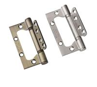 Confezione da 2 cerniere for porte di casa resistenti in acciaio inossidabile color nichel spazzolato e bronzo da 4 pollici, apertura a 270 gradi con viti(Stainless - 2PCS)