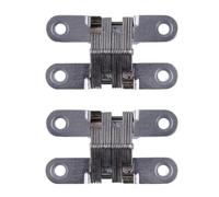 Confezione da 2 cerniere pieghevoli a scomparsa, cerniere nascoste per porte pieghevoli a 180 gradi in lega di zinco, supporto trasversale per ante di mobili per armadio, guardaroba, paravento (60 mm)