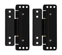 Confezione da 2 cerniere regolabili a scomparsa in lega di zinco, design ultra sottile per un funzionamento regolare della porta, adatte per armadi e porte di ingresso
