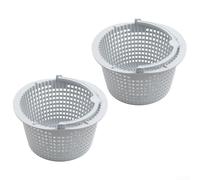 Confezione da 2 cestini filtranti per piscina con manico compatibile con SPX1091C WB736660, collettore di detriti in plastica per la pulizia della piscina, bianco, 16,5 x 9,5 x 12 cm