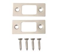 Confezione da 2 chiavistelli in acciaio inox per la casa, piastra posteriore per porta di sicurezza hardware Havi M420, viti per piastre in acciaio, protezione telaio di reinment