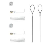 Confezione da 2 chiavistelli in lega robusta con cilindri a molla e forniture hardware per porte in legno e metallo