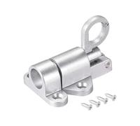 Confezione da 2 chiusure a molla ad azionamento automatico, serrature con bullone scorrevole for cancelli(Silver)