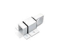 Confezione da 2 chiusure a molla ad azionamento automatico, serrature con bullone scorrevole for cancelli(Square-White)