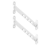 Confezione da 2 chiusure di sicurezza per finestre a doppia sospensione e scorrevole, chiusura antivento in acciaio con angolo di apertura regolabile, fermaporta di sicurezza per bambini e animali