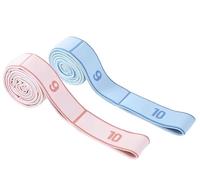 Confezione da 2 cinghie elastiche per yoga (115 cm), extra lunghe, per adulti e bambini, fascia elastica per esercizi di fisioterapia, pilates, danza e ginnastica, confezione da 2