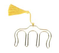 Confezione da 2 clip di montaggio per supporti per spartiti in metallo per clip per pagine di libri per musicisti (Oro)
