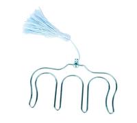 Confezione da 2 clip di montaggio per supporti per spartiti in metallo per clip per pagine di libri per musicisti (Blu)