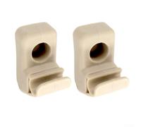 Confezione da 2 clip di supporto per aletta parasole, staffa di montaggio per aletta parasole 735411088 per parti interne auto FIAT ricambio materiale ABS colore beige installazione diretta accessori