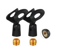 Confezione da 2 clip per microfono per trasmettitori microfoni portatili Sennheiser, morsetto per microfono cablato, nero