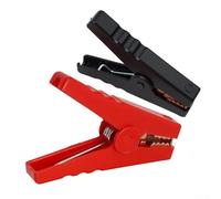 Confezione da 2 clip resistenti da 100 A con morsetti in rame isolati per caricabatterie auto e test elettrici, rosso e nero