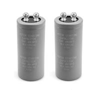 Confezione da 2 condensatori CD60 400 uF, 400 MFD, 125 V CA per HVAC, frigorifero, condensatore di avviamento motore