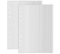 Confezione da 2 copertine per raccoglitori A5, copertina in acrilico trasparente con 6 anelli per agenda A5, superficie protettiva trasparente per quaderni e diari (8, 3x5, 8 pollici)