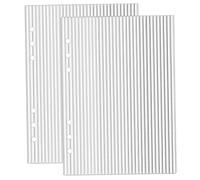 Confezione da 2 copertine per raccoglitori A5 in acrilico trasparente a 6 anelli, copertina per planner A5 con striscia protettiva trasparente per quaderni e diari (8, 3x5, 8 pollici) Raccoglitore