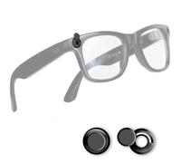Confezione da 2 coperture luminose per occhiali RayBan Meta Wayfarer Skyler Oakley Headliner (Gen 2) Meta HSTN, accessori per la copertura della fotocamera, adesivi rotanti per occhiali intelligenti